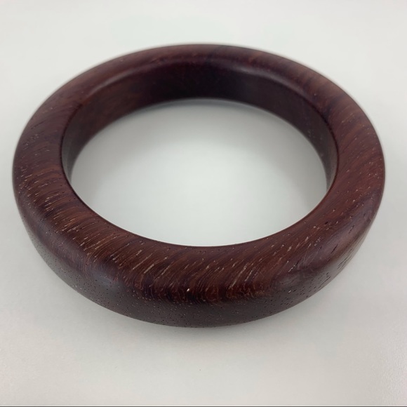 Handmade African Padauk Wooden Bangle Bracelet - Picture 8 of 16